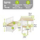 Ensemble de Table pour Enfants Anna – Bois Naturel...