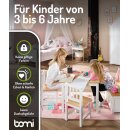Ensemble de Table pour Enfants Anna – Bois Naturel & Blanc