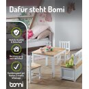 Ensemble de Table pour Enfants Anna – Bois Naturel & Blanc