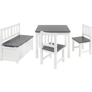 Ensemble de Table pour Enfants Anna – Anthracite & Blanc