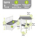 Ensemble de Table pour Enfants Anna – Anthracite & Blanc