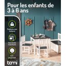 Ensemble de Table pour Enfants Anna – Anthracite & Blanc