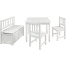 Mobilier Enfant Anna – Table & Chaises en Bois Blanc