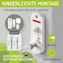 BOMI Maja – Barrière de sécurité bébé – Métal blanc – 69 à 116 cm