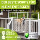 BOMI Maja – Barrière de sécurité bébé – Métal blanc – 69 à 116 cm