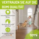 BOMI Maja – Barrière de sécurité bébé – Métal blanc – 69 à 116 cm