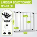Barrière de sécurité Merle XL – 63 à 251 cm – Auto-Close & fonction Stop 90°