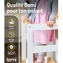 BOMI Tour d’Apprentissage Swubi – Lernturm Montessori en Bois Naturel & Blanc pour Enfants