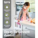 BOMI Tour d’Apprentissage Swubi – Lernturm Montessori en Bois Naturel & Blanc pour Enfants