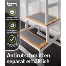 BOMI Tour d’Apprentissage Swubi – Lernturm Montessori en Bois Naturel & Blanc pour Enfants