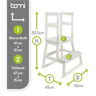 Tour d’Apprentissage Swubi Blanc – Montessori pour Cuisiner avec Enfants