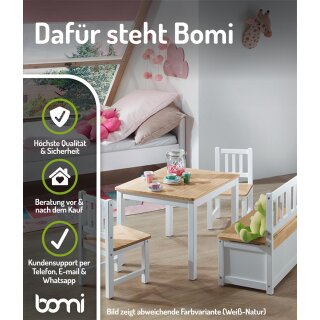 Ensemble de Table pour Enfants Anna – Bois Naturel Non Traité