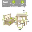 Ensemble de Table pour Enfants Anna – Bois Naturel Non Traité