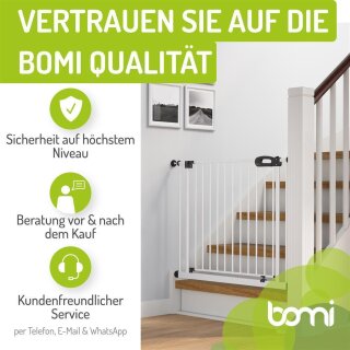 BOMI Merle XXL – Barrière de porte et escalier extensible – Montage sans perçage