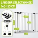 BOMI Merle XXL – Barrière de porte et escalier extensible – Montage sans perçage