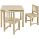 Ensemble de Table pour Enfants Amy – Bois Naturel Non Traité