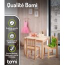 Ensemble de Table pour Enfants Amy – Bois Naturel Non Traité