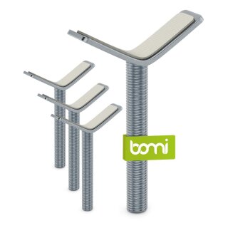 Adaptateur en Y BOMI M10 pour barrière de sécurité | Pour rampe descalier jusquà 60 mm | Argent