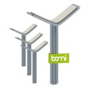 Adaptateurs en Y M10 pour rambardes – Compatibles avec barrières Merle & Mira