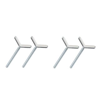 Y-Adapter Set (4 Stück)  | Farbe: Silber