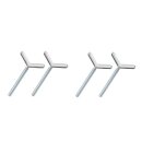 Y-Adapter Set (4 Stück)  | Farbe: Silber