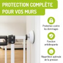 BOMI Protection murale pour barrière de sécurité enfant | Patins de fixation sans perçage | Lot de 2