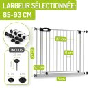 BOMI Merle XXL – Barrière de porte et escalier extensible – Montage sans perçage