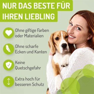 BOMI Mira Barrière de Sécurité avec Chatière 73-83 cm – Extra Haute 107 cm pour Enfants & Animaux