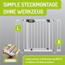 Extensions 77 cm pour barrières Merle & Mira – Rallonges en métal blanches (modèles sans FlatStep