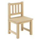 Chaise enfant en bois naturel &ndash; Compatible Amy &amp; Anna &ndash; BOMI