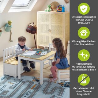 Tapis de Table pour Enfants – Antidérapant, Flexible & Facile à Nettoyer
