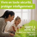 Coussinets de protection murale – Set 4 pièces rondes & carrées pour barrières bébé