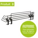 Protection plaque de cuisson bébé MOWI – 64 à 110 cm – métal noir – reconditionnée