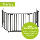 Pare-feu enfant cheminée MILO – barrière extensible 525 cm – métal noir – reconditionné