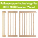 Extensions en bois pour barrière Miko – Rallonges naturelles 77 cm (10–50 cm)