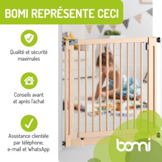 Extensions pour barrière Miko – Rallonges en métal naturel, hauteur 77 cm (40 cm)