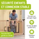 Extensions pour barrière Miko – Rallonges en métal naturel, hauteur 77 cm (40 cm)