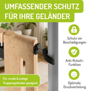 Adaptateurs en Y antidérapants pour barrières de sécurité – Compatible M8 & M10 (2 ou 4 pièces)