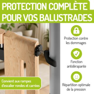 Adaptateurs en Y antidérapants pour barrières de sécurité – Compatible M8 & M10 (2 ou 4 pièces)
