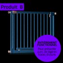 Barrière enfant en bois MIKO – protection escalier & porte – écologique PEFC