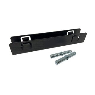 Kit de connexion pour barrière Miko – 2 chevilles & 1 pince de serrage noire