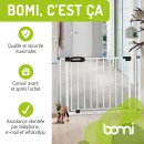 Extension extra-haute 107 cm pour barrières Merle & Mira FlatStep – Rallonge en métal avec chatière