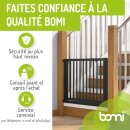 Barrière bébé Miko en bois noir – Extensible 63–161 cm, montage par pression