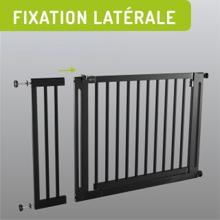 Extensions noires pour barrière Miko – Rallonges en bois 77 cm (10–50 cm)
