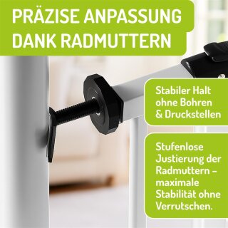 Adaptateur en Y BOMI M10 pour barrière de sécurité | Pour rampes descalier jusquà 60 mm | Noir (lot de 2)