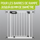Adaptateurs en Y noirs M10 pour rambardes – Compatibles avec barrières Merle & Mira