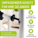 Adaptateur en Y BOMI M10 pour barrière de sécurité | Pour rampes descalier jusquà 60 mm | Noir (lot de 2)