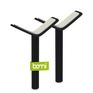 Adaptateurs en Y noirs M10 pour rambardes – Compatibles avec barrières Merle & Mira