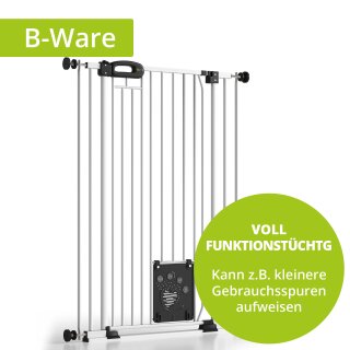 Barrière pour animaux extra haute 107 cm MERLE – grille avec chatière intégrée