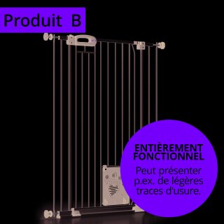 Barrière pour animaux extra haute 107 cm MERLE – grille avec chatière intégrée